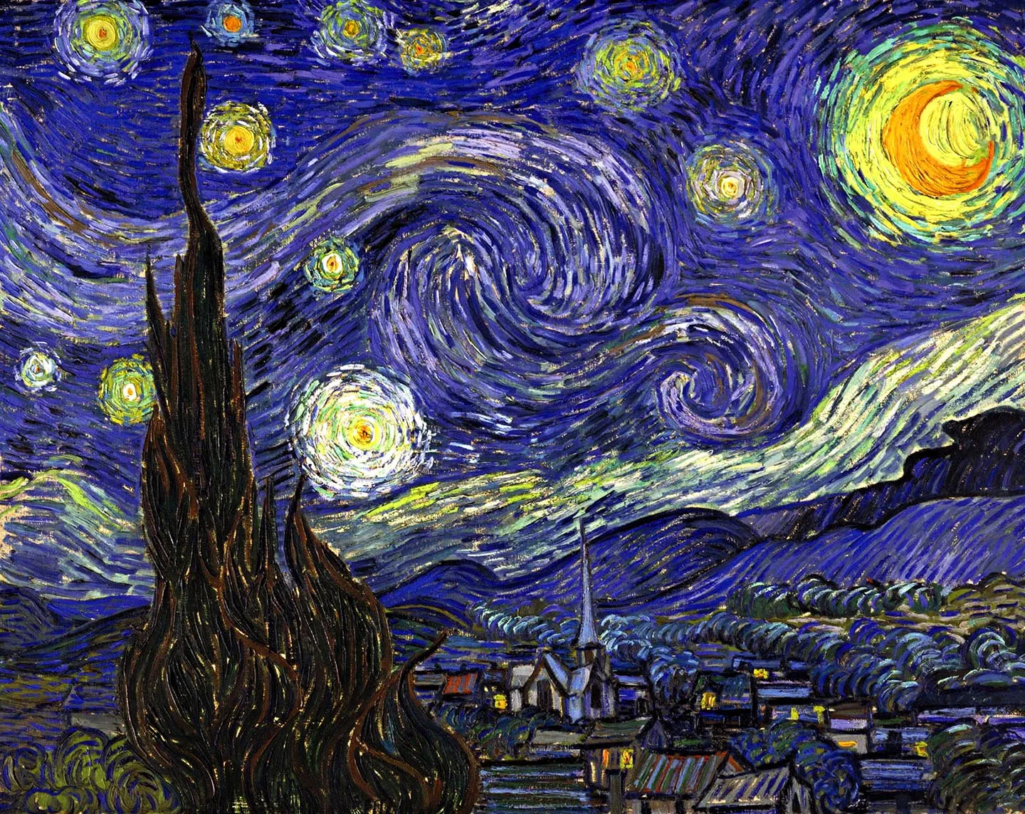 Van Gogh's Starry Night painting